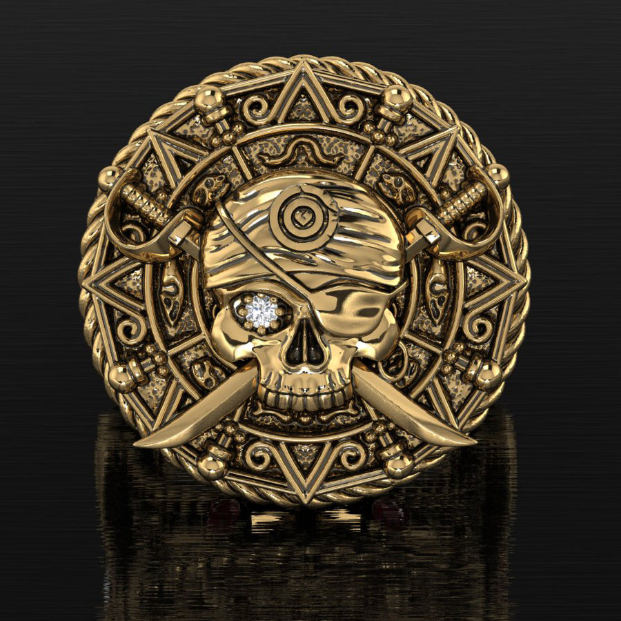 Aztec online gold ring